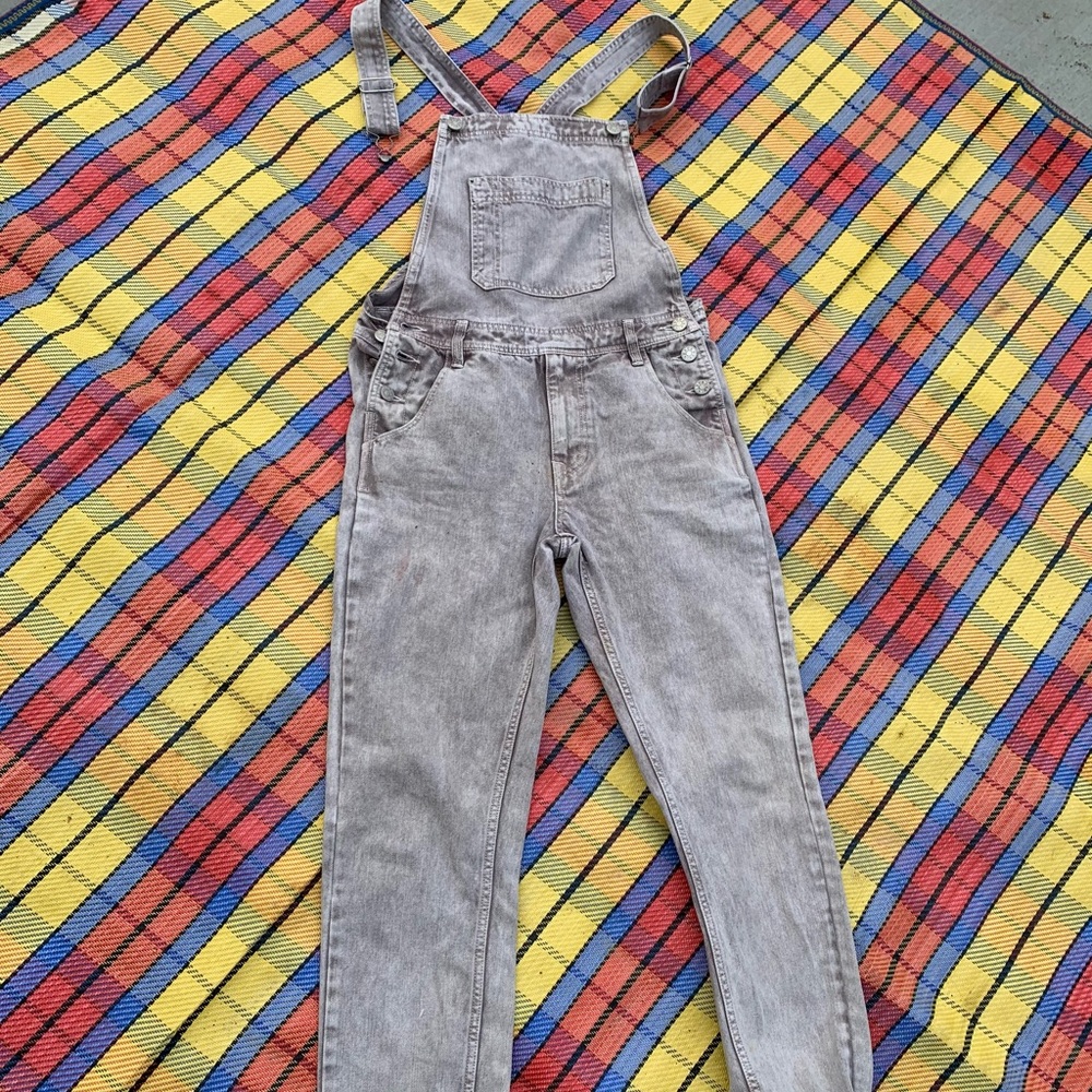 BDG urban outfitters tan wash overalls size 30